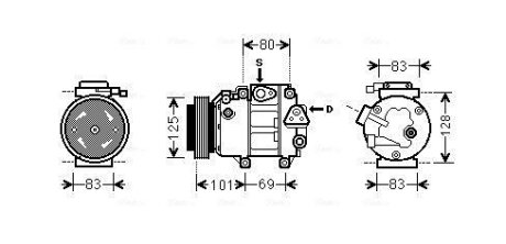 Автозапчастина AVA COOLING HYAK240