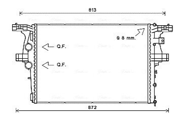 Радіатор Daily VI 2.3 D 09/11- (AVA) AVA COOLING IV2126