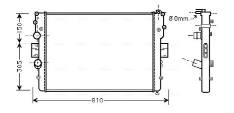 Автозапчастина AVA COOLING IVA 2087