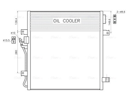 Радіатор кодиціонера AVA COOLING JE5091