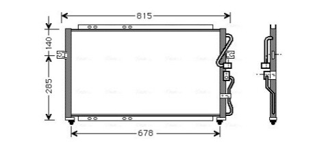 Радіатор кондиціонера AVA COOLING KA5014