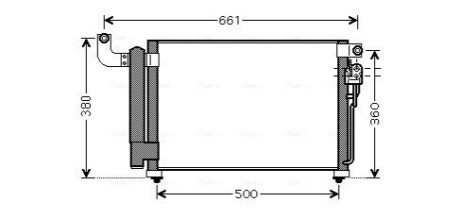 Радіатор кодиціонера AVA COOLING KA5082D