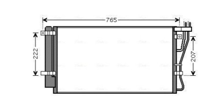 Радіатор кодиціонера AVA COOLING KA5105D