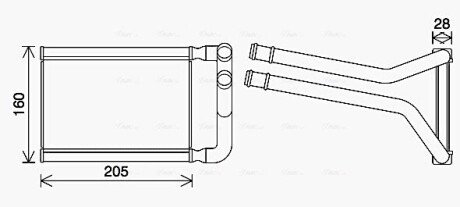 Теплообмінник, Система опалення салону AVA COOLING KA6296