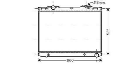 Радіатор, Система охолодження двигуна AVA COOLING KAA2133