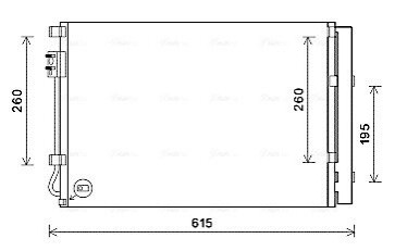 Радіатор кодиціонера AVA COOLING KAA5280D