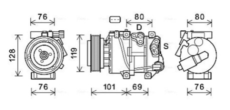 Компресор AVA COOLING KAAK279