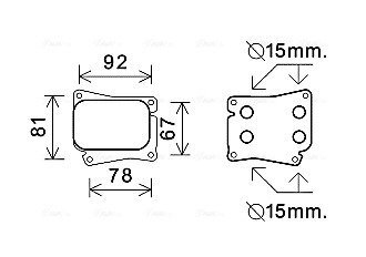 Радіатор масла, двигательное масло AVA COOLING MS3559 (фото 1)