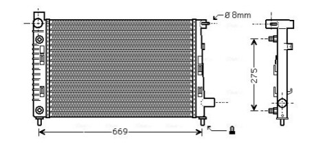 Автозапчастина AVA COOLING MSA 2282