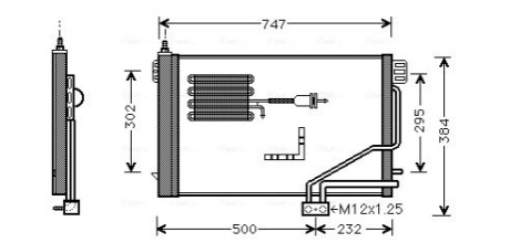 Радіатор кодиціонера AVA COOLING MSA5298D