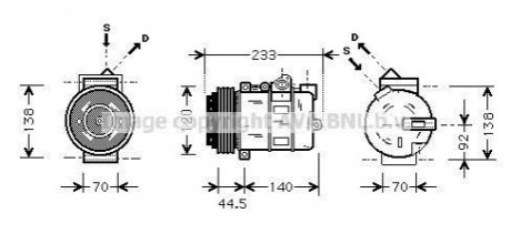 Автозапчасть AVA COOLING MSA K277