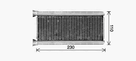 Теплообмінник, Система опалення салону AVA COOLING MT6289