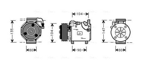 Автозапчастина AVA COOLING MTA K037