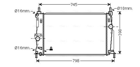 Датчик ABS, передний AVA COOLING MZ2254