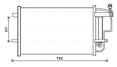 Радіатор кодиціонера AVA COOLING MZ5242D
