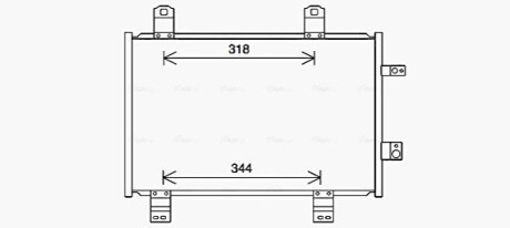 Радіатор кодиціонера AVA COOLING MZ5284