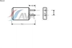 Теплообменник, отопление салона AVA COOLING MZ6124