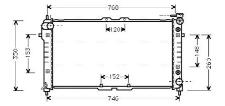 Радиатор охлаждения двигателя Mazda 626 (97-02) AT AVA AVA COOLING MZA 2037