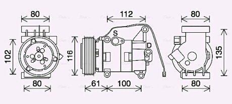 Автозапчастина AVA COOLING MZAK290