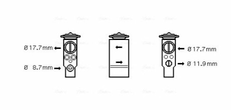 Расширительный клапан, кондиционер AVA COOLING OL1411