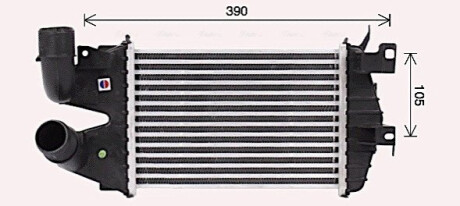 Охолоджувач наддувального повітря AVA COOLING OL4691