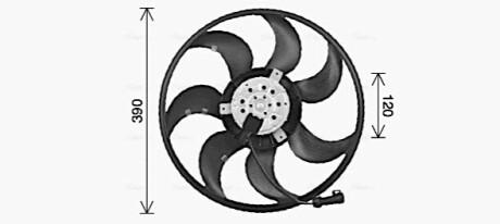 WENTYLATOR CHLOD.ASTRA H 1.8 04-10 AVA COOLING OL7737