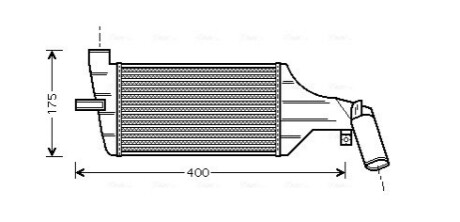 Интеркулер AVA COOLING OLA4325