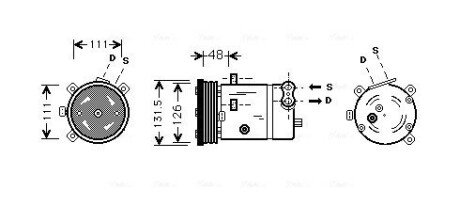 Компресор AVA COOLING OLAK280