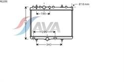 Автозапчастина AVA COOLING PE 2255 (фото 1)