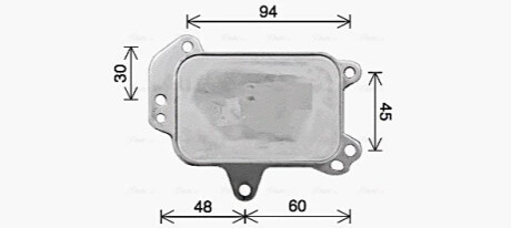 CHLODNICA OLEJU P308 II 1.6 HDI 09- AVA COOLING PE3424