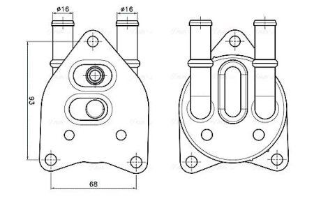 Охолоджувач оливи AVA COOLING PE3432