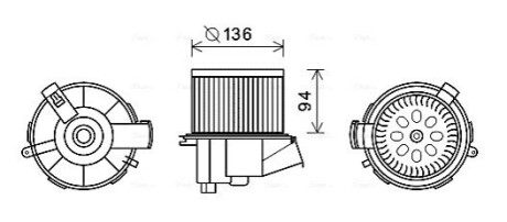 Автозапчасть AVA COOLING PE8387