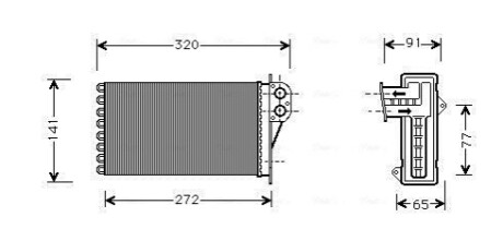 Автозапчасть AVA COOLING PEA6356