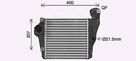 Охолоджувач наддувального повітря AVA COOLING PR4098 (фото 1)