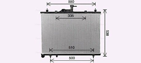 Радіатор, Система охолодження двигуна AVA COOLING RT2650