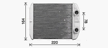 NAGRZEWNICA CLIO IV 12- AVA COOLING RT6663