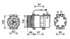 Компресор Кондиціонера Scania P/g/r/t 12.7D-9.3D >2004 AVA COOLING SCAK040 (фото 1)