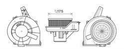 Мотор печки отопителя салона AVA COOLING ST8045