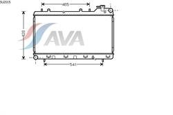 Автозапчасть AVA COOLING SU 2015