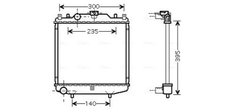 Автозапчастина AVA COOLING SZ2028 (фото 1)