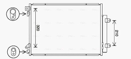 Радіатор кодиціонера AVA COOLING SZ5150D