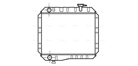 Радиатор, охлаждения дивгателя AVA COOLING TO2042