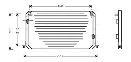 Skraplacz klimatyzacji pasuje do: TOYOTA CAMRY 3.0 09.91-07.96 AVA COOLING TO5224