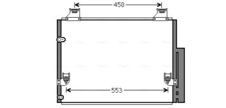 Радіатор кодиціонера AVA COOLING TO5563D