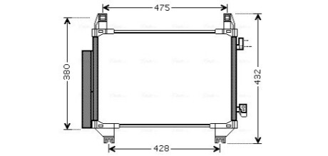 Радіатор кодиціонера AVA COOLING TO5665D