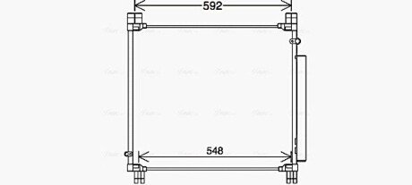 Радіатор кодиціонера AVA COOLING TO5749D