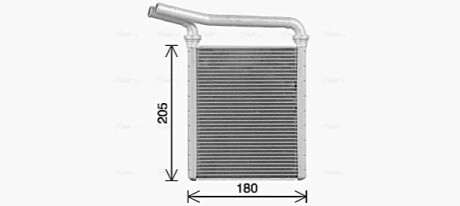 Радиатор отопителя салона Toyota Rav4 III 06>, Rav4 IV 12>, Auris 1,6i 07>, Corolla 1,4i 1,6i 07- (AC+/-) AVA AVA COOLING TO6770