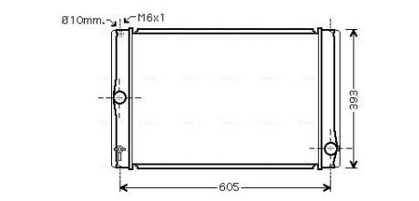 Радіатор, Система охолодження двигуна AVA COOLING TOA2400