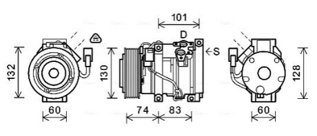 Компрессор, кондиционер AVA COOLING TOAK611