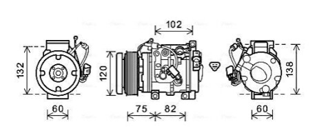 Компресор AVA COOLING TOAK664